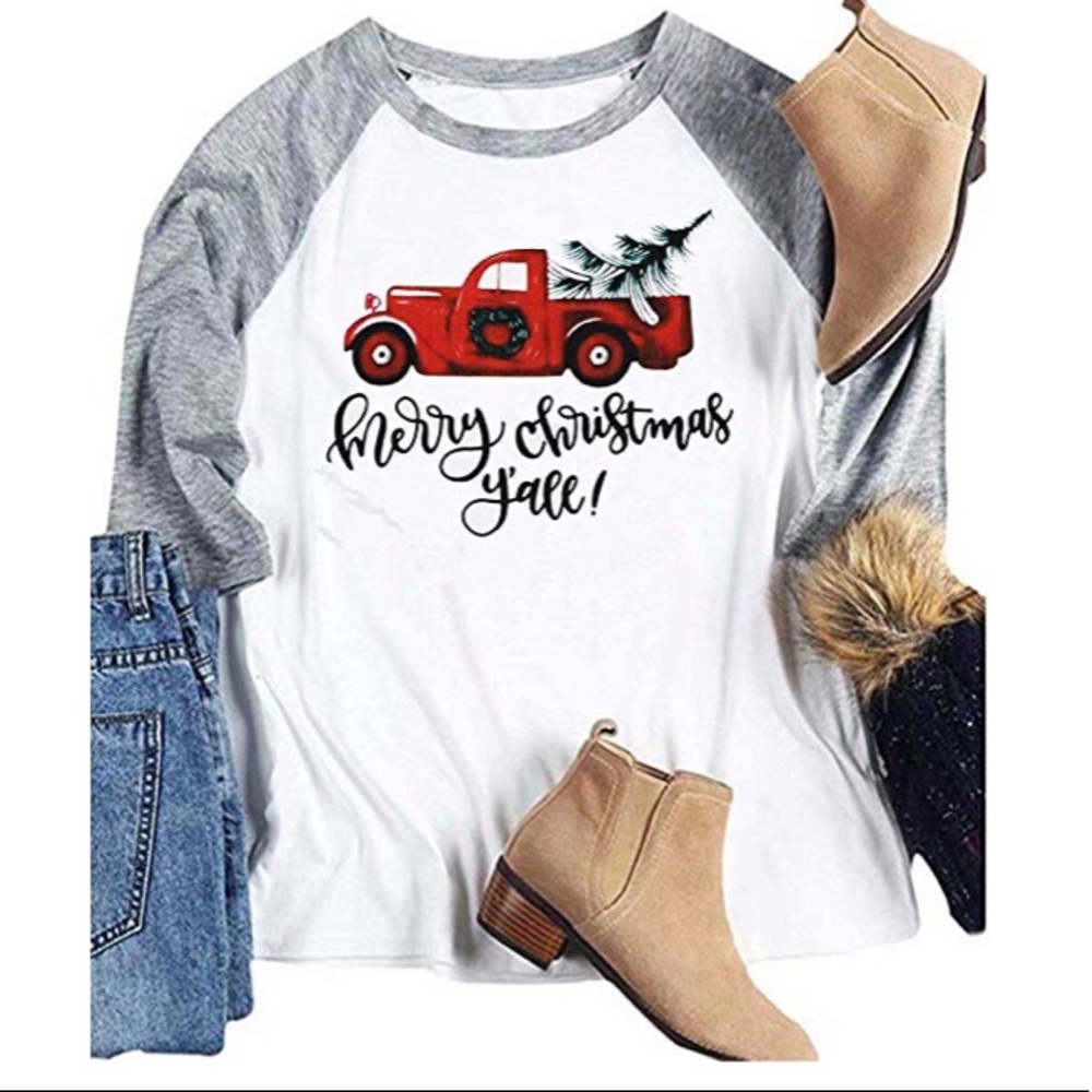 🎄 Christmas baseball tee 🎄
